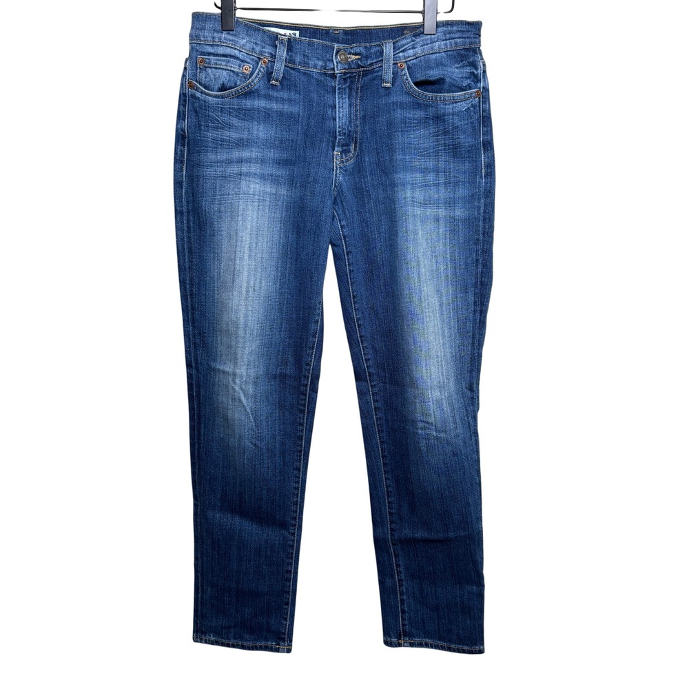 Red Engine Hotrod Skinny Boyfriend Crop Vintage Original Denim Jeans Womens 27